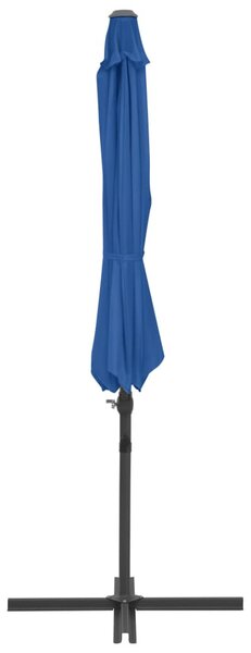 Azúrkék konzolos napernyő acélrúddal 300 cm