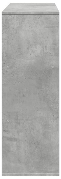 Betonszürke térelválasztó könyvszekrény 100 x 33 x 94,5 cm
