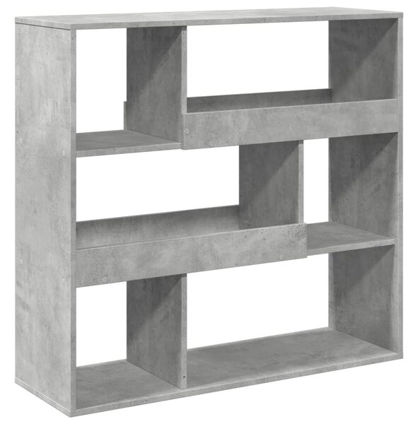 Betonszürke térelválasztó könyvszekrény 100 x 33 x 94,5 cm