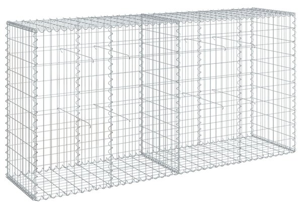 Horganyzott vas gabion kosár fedéllel 200 x 50 x 100 cm