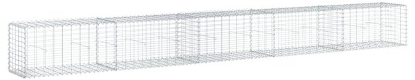 Horganyzott vas gabion kosár fedéllel 500 x 50 x 50 cm
