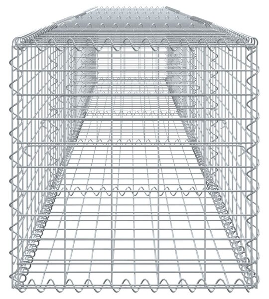 Horganyzott vas gabion kosár fedéllel 500 x 50 x 50 cm