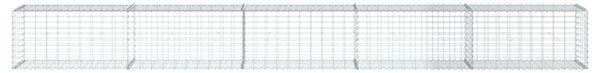 Horganyzott vas gabion kosár fedéllel 500 x 50 x 50 cm