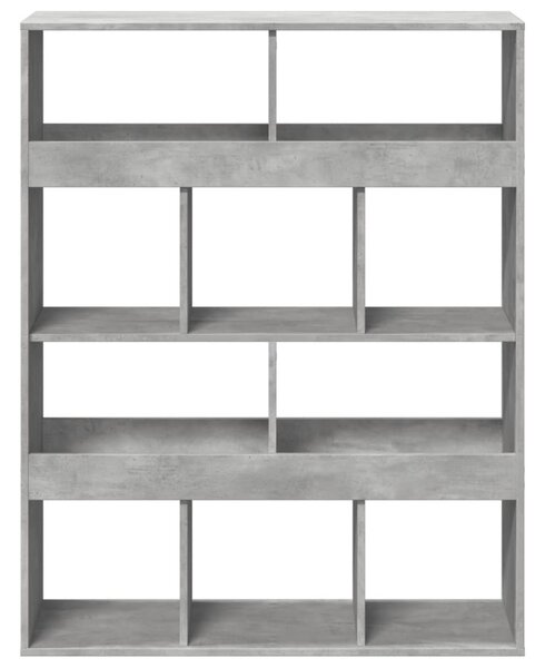 Betonszürke szerelt fa térelválasztó 100 x 33 x 125,5 cm
