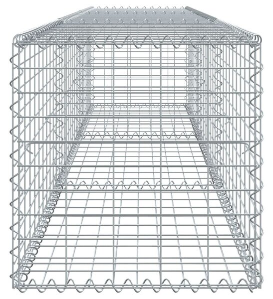Horganyzott vas gabion kosár fedéllel 300 x 50 x 50 cm