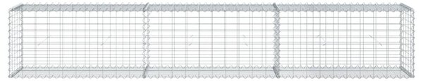 Horganyzott vas gabion kosár fedéllel 300 x 50 x 50 cm