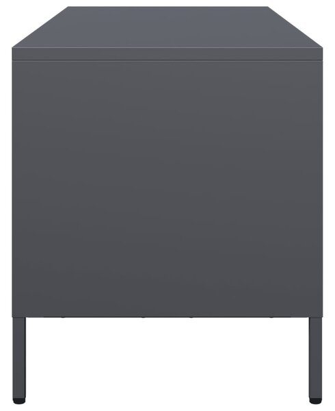 Antracit hidegen hengerelt acél TV-szekrény 101,5x39x43,5 cm