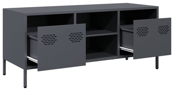 Antracit hidegen hengerelt acél TV-szekrény 101,5x39x43,5 cm
