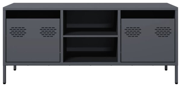 Antracit hidegen hengerelt acél TV-szekrény 101,5x39x43,5 cm