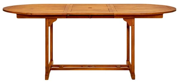 Tömör akácfa kerti asztal (150-200) x 100 x 75 cm