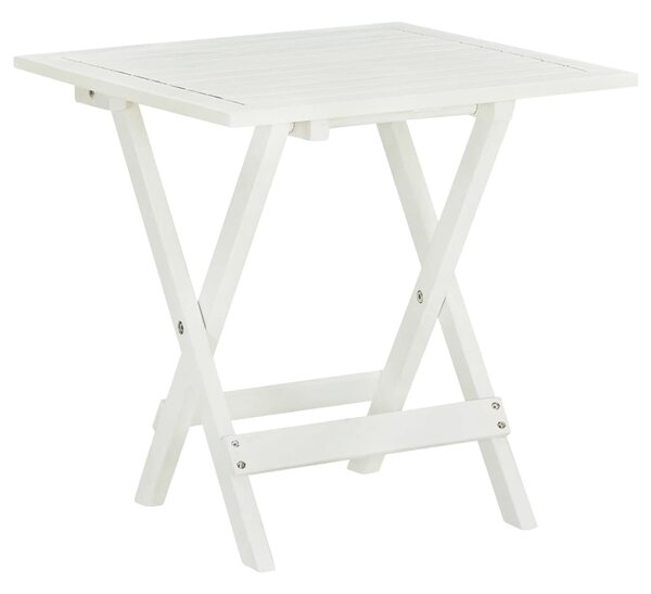 VidaXL fehér tömör akácfa bisztróasztal 46 x 46 x 47 cm
