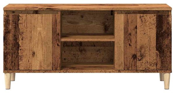 Antik fa színű szerelt fa TV-szekrény 102 x 35 x 50 cm