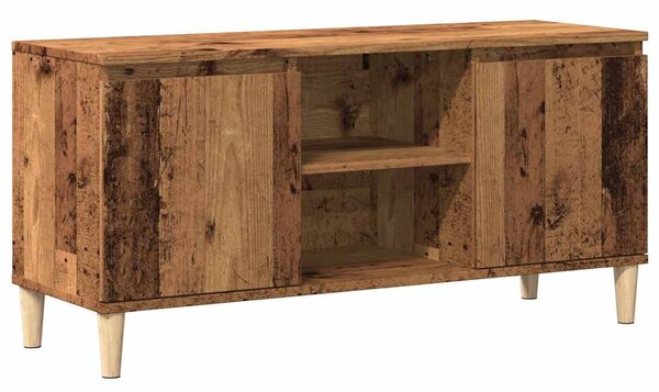 Antik fa színű szerelt fa TV-szekrény 102 x 35 x 50 cm