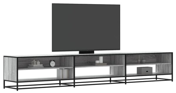 Szürke sonoma színű szerelt fa TV-szekrény 270 x 40 x 46 cm