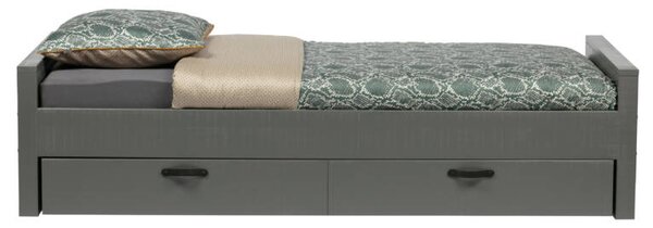 WOOOD - Morris fenyő kanapéágy, szürke (90 x 200 cm)