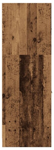 Antik fa színű szerelt fa patikaszekrény 40 x 41 x 118 cm