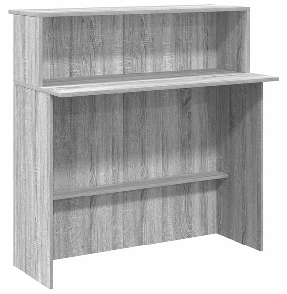 Recepciós pult szürke sonoma 100x50x103,5 cm szerelt fa