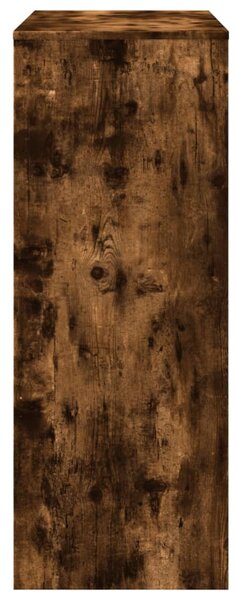 Füstös tölgy szerelt fa bárasztal tárolókkal 90 x 40 x 103,5 cm