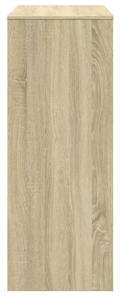 Sonoma tölgy szerelt fa bárasztal tárolókkal 90 x 40 x 103,5 cm