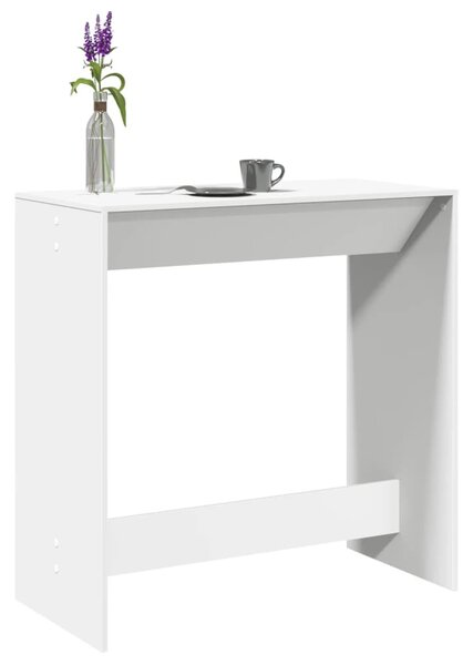 Fehér szerelt fa bárasztal 102 x 50 x 103,5 cm