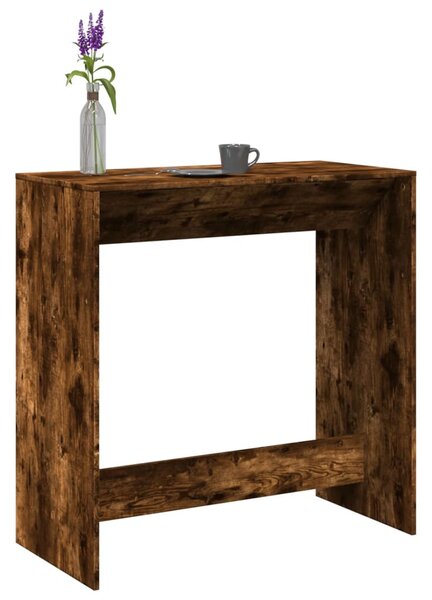 Füstös tölgy színű szerelt fa bárasztal 102 x 50 x 103,5 cm