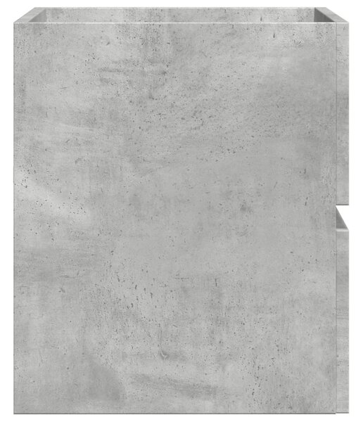 Betonszürke szerelt fa fürdőszobaszekrény 60 x 38,5 x 45 cm