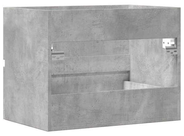 Betonszürke szerelt fa fürdőszobaszekrény 60 x 38,5 x 45 cm