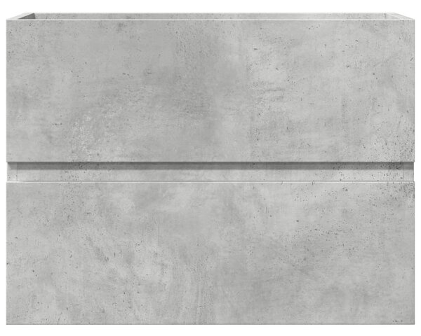 Betonszürke szerelt fa fürdőszobaszekrény 60 x 38,5 x 45 cm