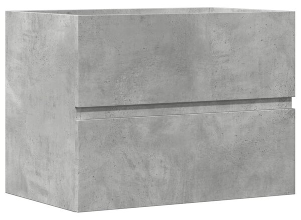 Betonszürke szerelt fa fürdőszobaszekrény 60 x 38,5 x 45 cm
