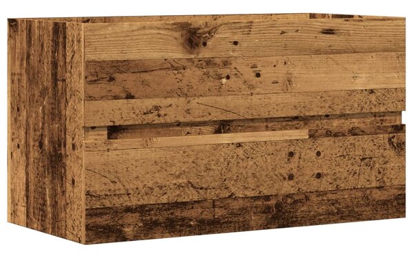 Antik fa színű szerelt fa mosdószekrény 90 x 38,5 x 45 cm