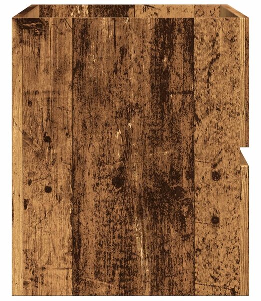 Antik fa színű szerelt fa mosdószekrény 90 x 38,5 x 45 cm