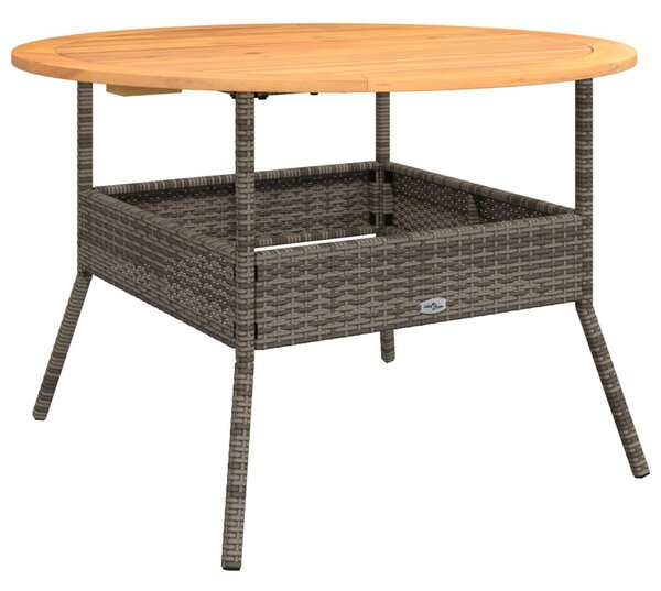 2 részes szürke polyrattan kerti kanapészett párnákkal