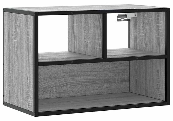 Szürke sonoma színű szerelt fa TV-szekrény 60 x 31 x 39,5 cm