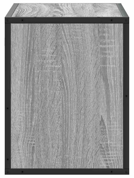 Szürke sonoma színű szerelt fa TV-szekrény 60 x 31 x 39,5 cm