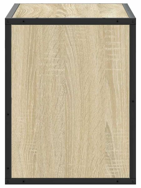 Sonoma tölgy színű szerelt fa és fém TV-szekrény 60x31x39,5 cm