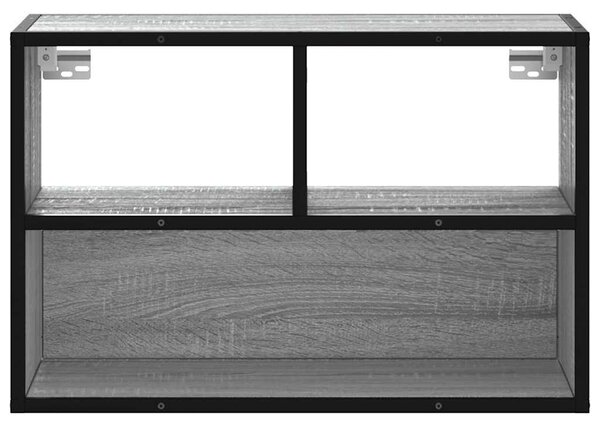 Szürke sonoma színű szerelt fa TV-szekrény 60 x 31 x 39,5 cm
