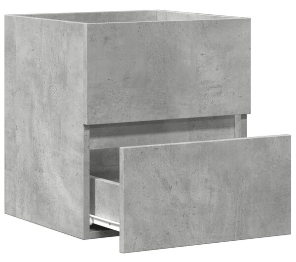 Betonszürke szerelt fa mosdószekrény 41 x 38,5 x 45 cm