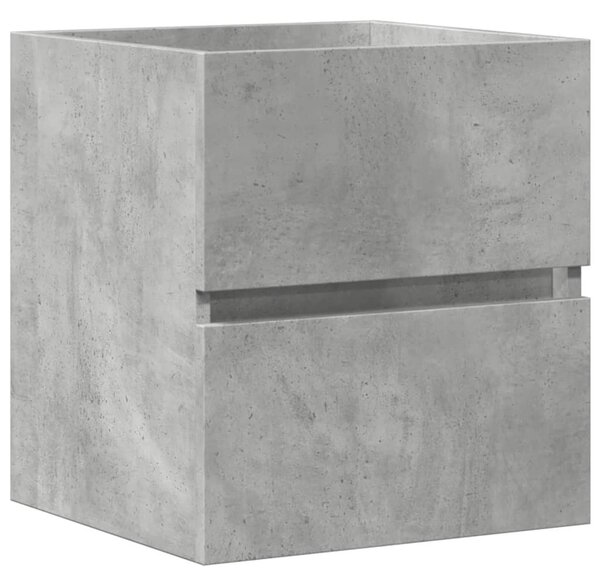 Betonszürke szerelt fa mosdószekrény 41 x 38,5 x 45 cm