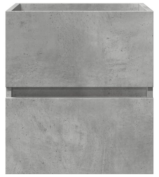 Betonszürke szerelt fa mosdószekrény 41 x 38,5 x 45 cm