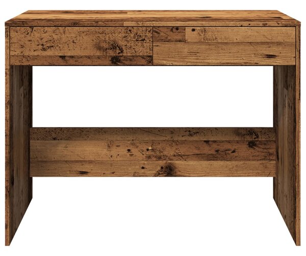 Antik fa színű szerelt fa íróasztal 101 x 50 x 76,5 cm
