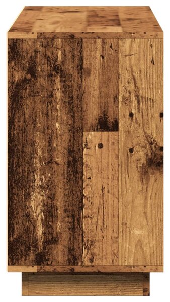 Antik fa színű szerelt fa tálalószekrény 102 x 35 x 60 cm