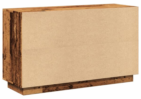 Antik fa színű szerelt fa tálalószekrény 102 x 35 x 60 cm