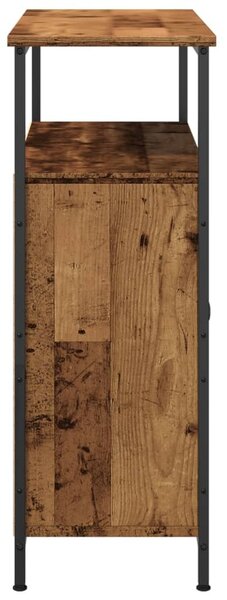 Antik fa színű szerelt fa tálalószekrény 70 x 30 x 80 cm