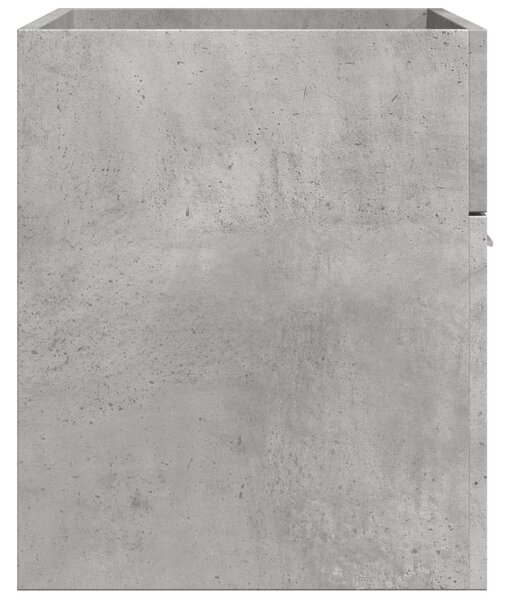 Betonszürke szerelt fa fürdőszobai mosdószekrény 90x38,5x46 cm