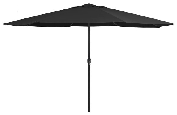 VidaXL fekete kültéri napernyő fémrúddal 400 cm