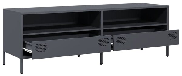 Antracit hidegen hengerelt acél TV-szekrény 135x39x43,5 cm