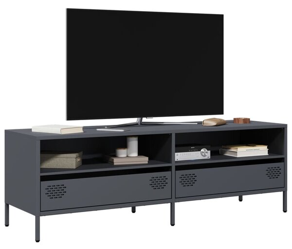 Antracit hidegen hengerelt acél TV-szekrény 135x39x43,5 cm