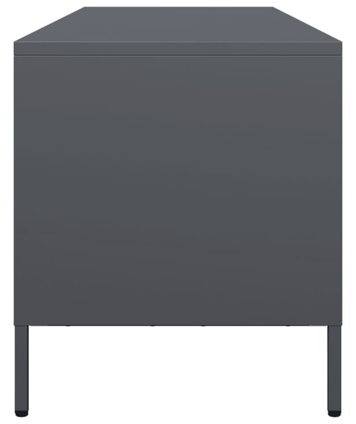 Antracit hidegen hengerelt acél TV-szekrény 135x39x43,5 cm