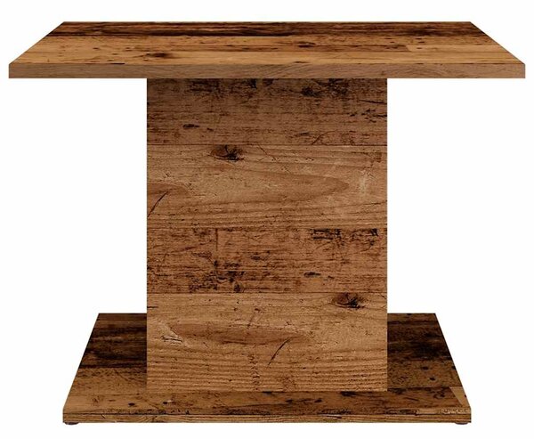 Antik fa színű szerelt fa dohányzóasztal 55,5 x 55,5 x 40 cm