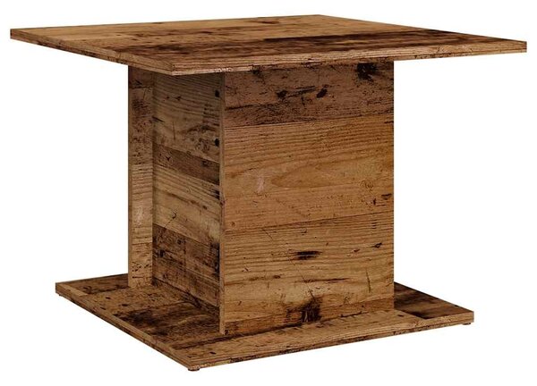 Antik fa színű szerelt fa dohányzóasztal 55,5 x 55,5 x 40 cm
